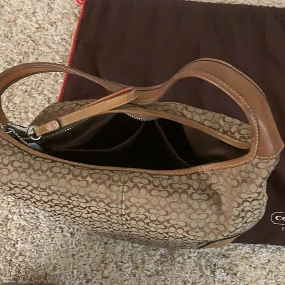 Coach hobo bag. Mini signature Cs. - Picture 3 of 4